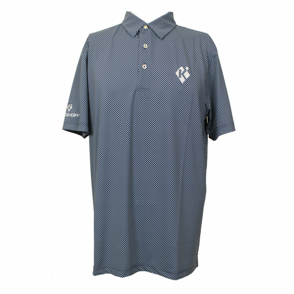 Polo, Eco-Tec, Gingham, Navy