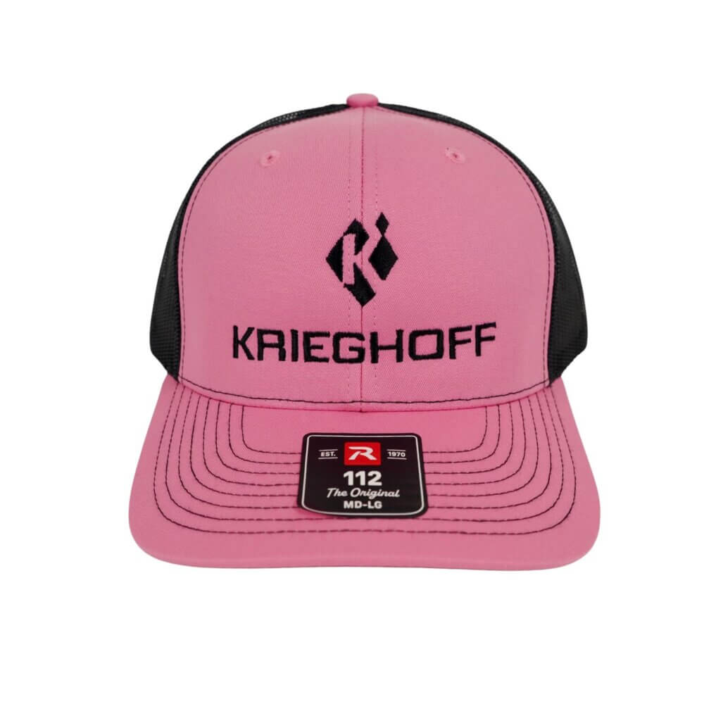 Krieghoff “Richardson” Trucker Hat, Pink/Black