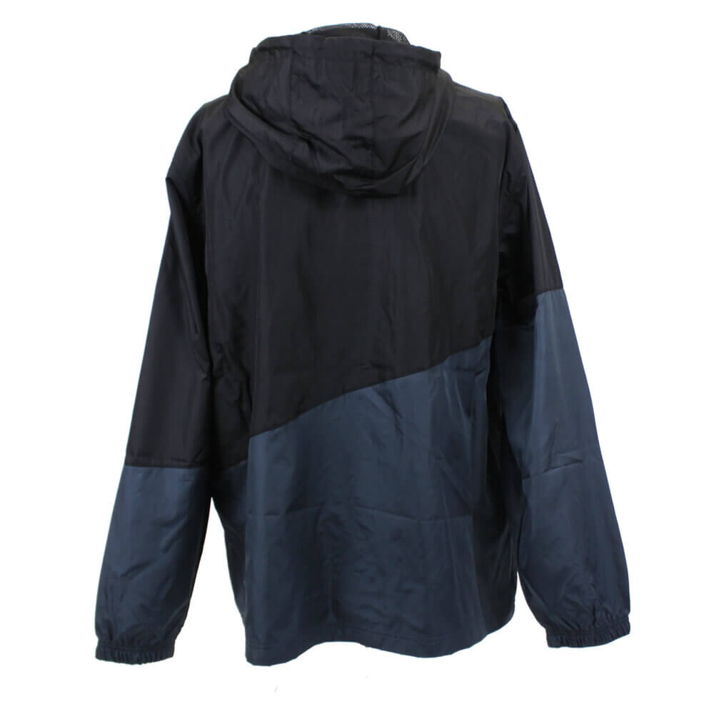 Krieghoff Lightweight Full Zip Windbreaker, Black/Gray